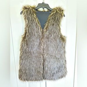Faux feather vest by Capulet.